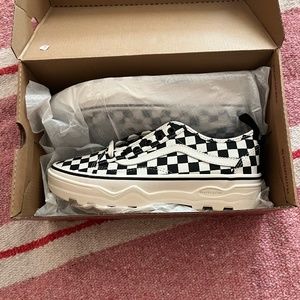 Checkered Platform Vans